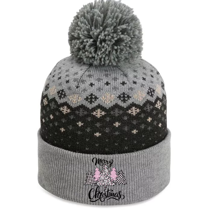 Merry Christmas Pretty And Pink The Baniff Cuffed Pom Beanie