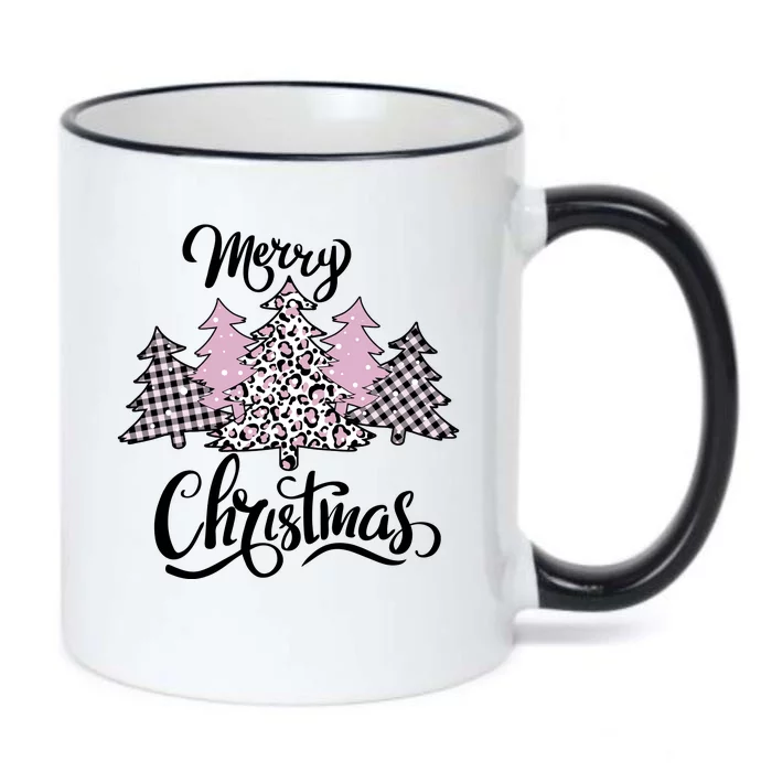 Merry Christmas Pretty And Pink Black Color Changing Mug