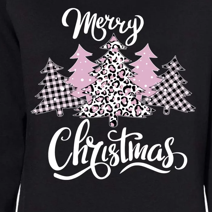 Merry Christmas Pretty And Pink Womens California Wash Sweatshirt