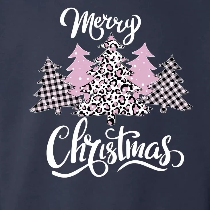 Merry Christmas Pretty And Pink Toddler Hoodie