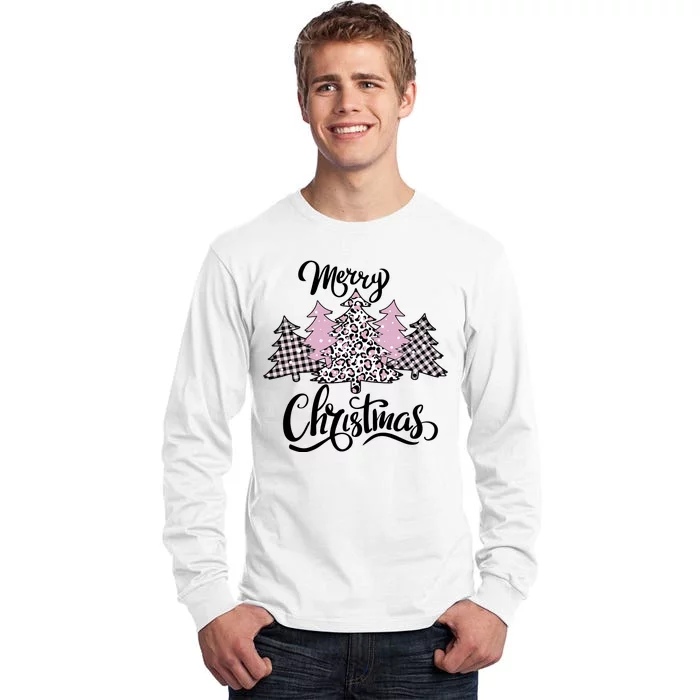 Merry Christmas Pretty And Pink Tall Long Sleeve T-Shirt