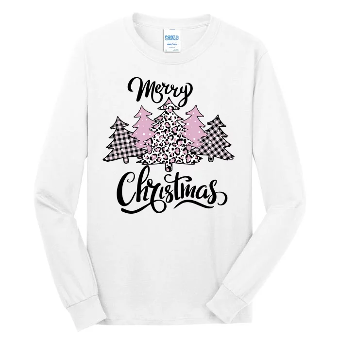 Merry Christmas Pretty And Pink Tall Long Sleeve T-Shirt