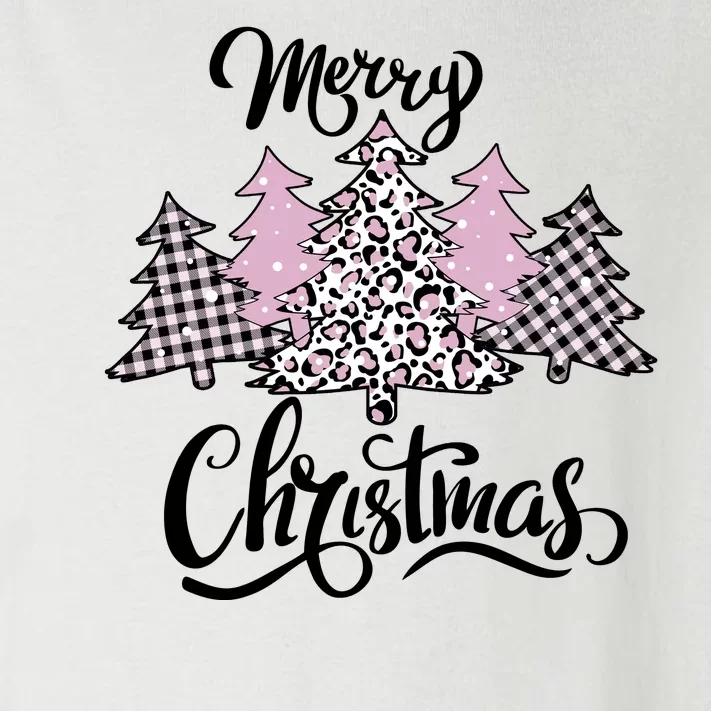 Merry Christmas Pretty And Pink Toddler Long Sleeve Shirt