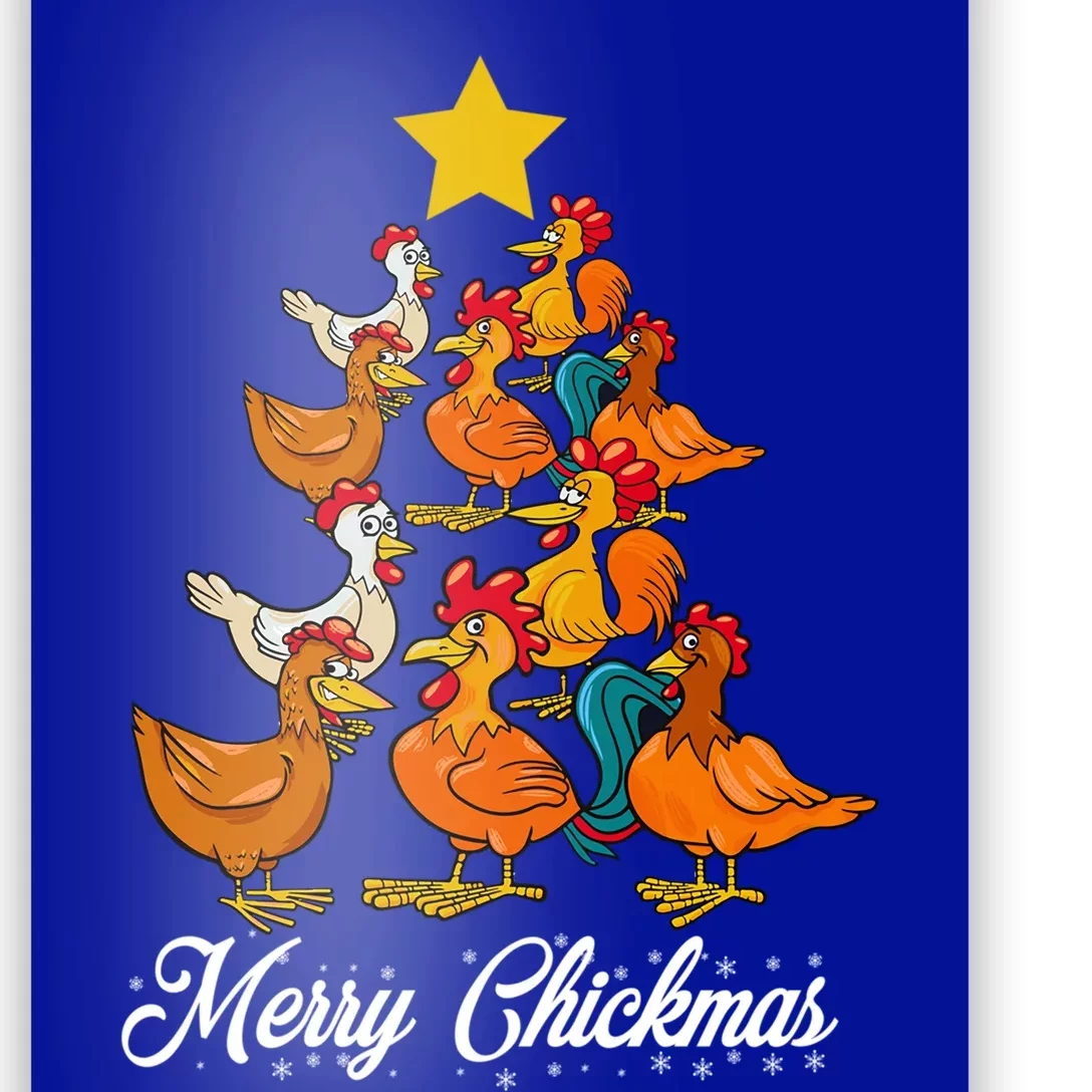 Merry Chickmas Quote Design For Chicken Lovers Funny Gift Poster