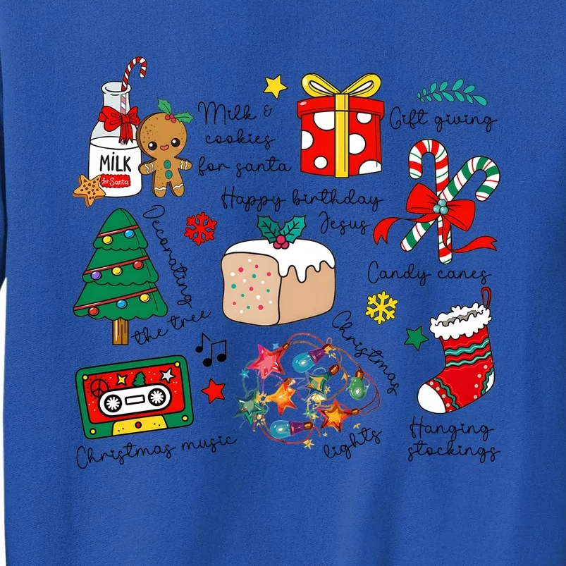 Merry Christmas Quote Happy Birthday Jesus Tall Sweatshirt