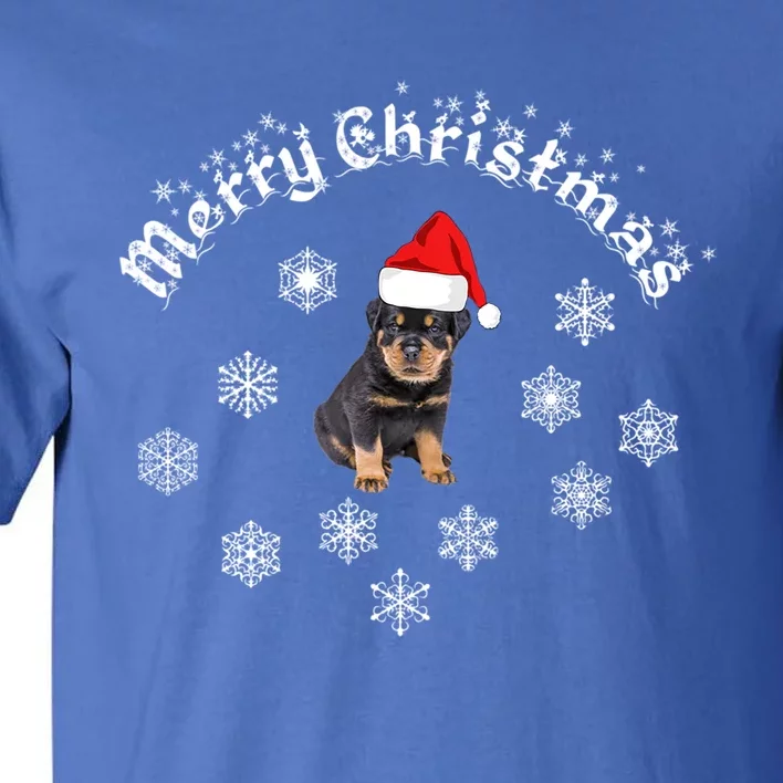 Merry Christmas Rottweiler Wear Fun Cute Gift Tall T-Shirt