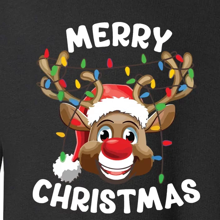 Merry Christmas Reindeer Squad Family Pajama Teen Boy Toddler Sweatshirt