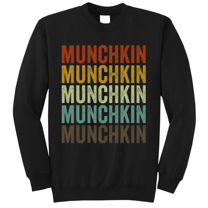 Munchkin Cat Retro Tall Sweatshirt