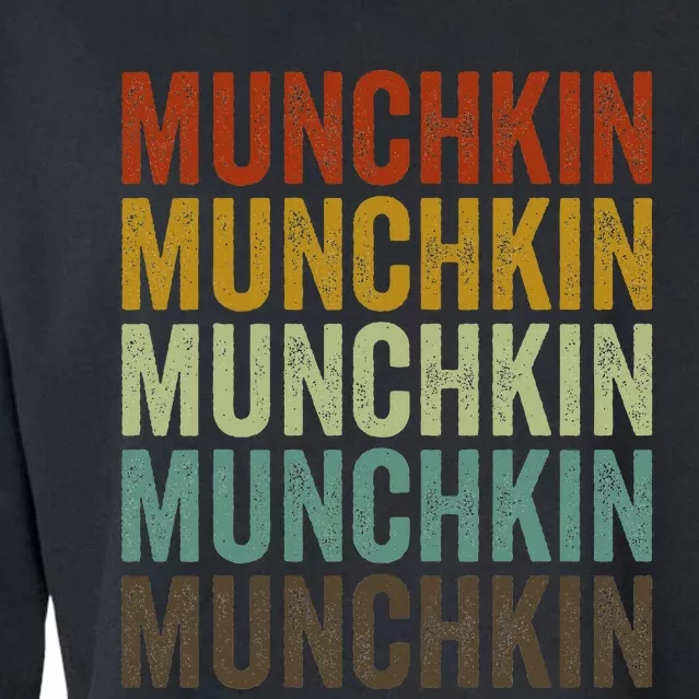 Munchkin Cat Retro Cropped Pullover Crew