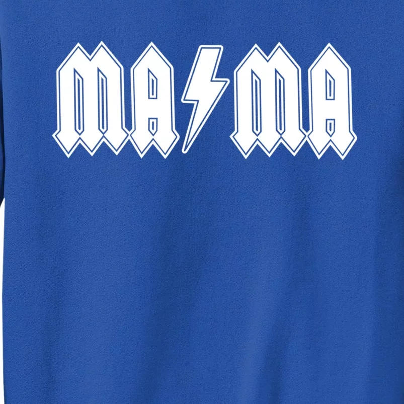 Mama Classic Rock Lightening Bolt Rocker Mom Gift Sweatshirt