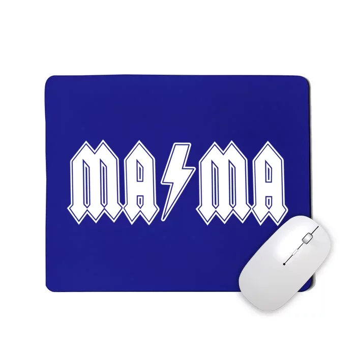 Mama Classic Rock Lightening Bolt Rocker Mom Gift Mousepad