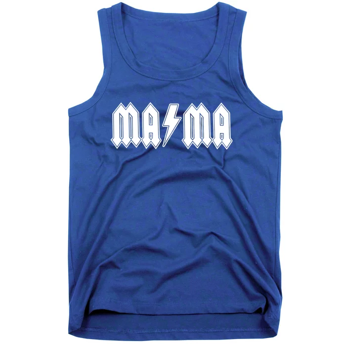 Mama Classic Rock Lightening Bolt Rocker Mom Gift Tank Top