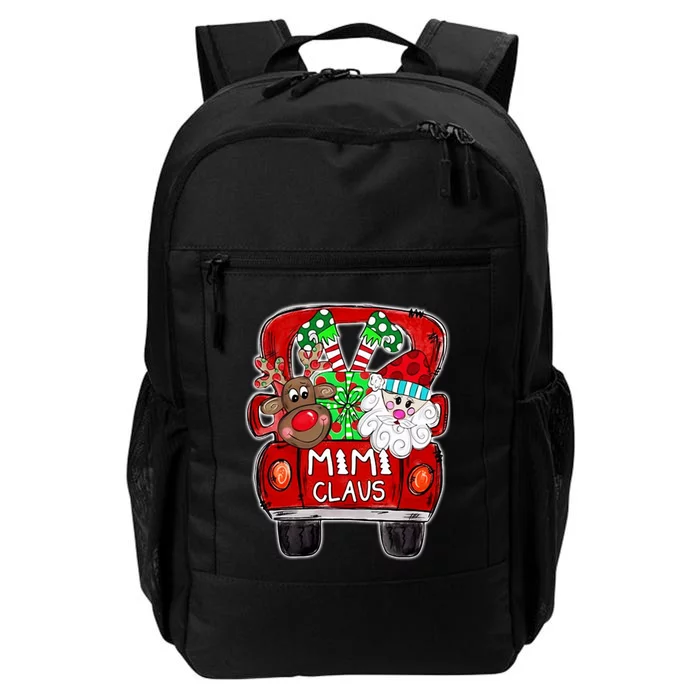 Merry Christmas Red Car And Gift Mimi Claus Daily Commute Backpack