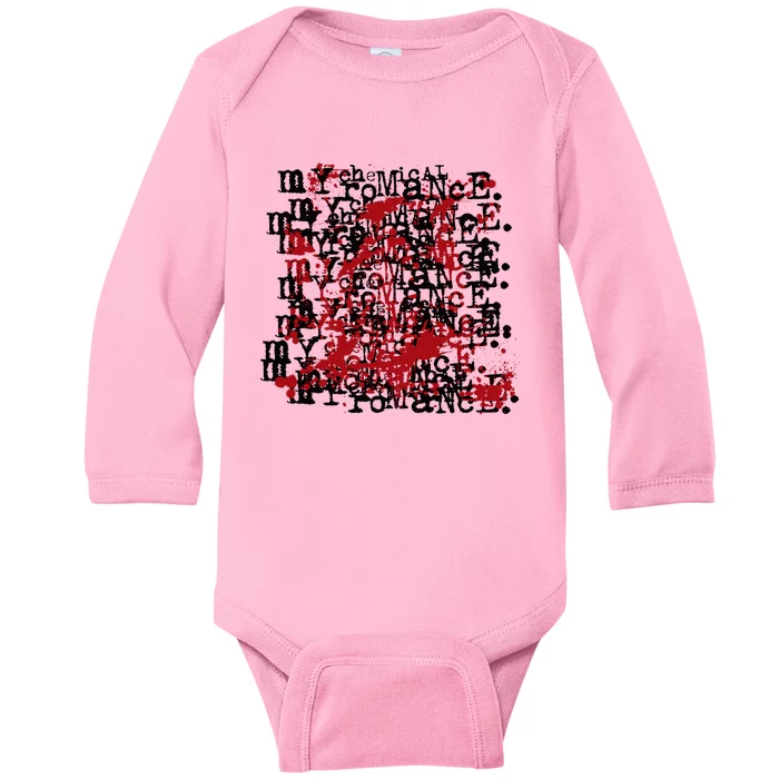 My C.H.E.M.I.Ca.L. .Romance Revenge On Repeat Baby Long Sleeve Bodysuit