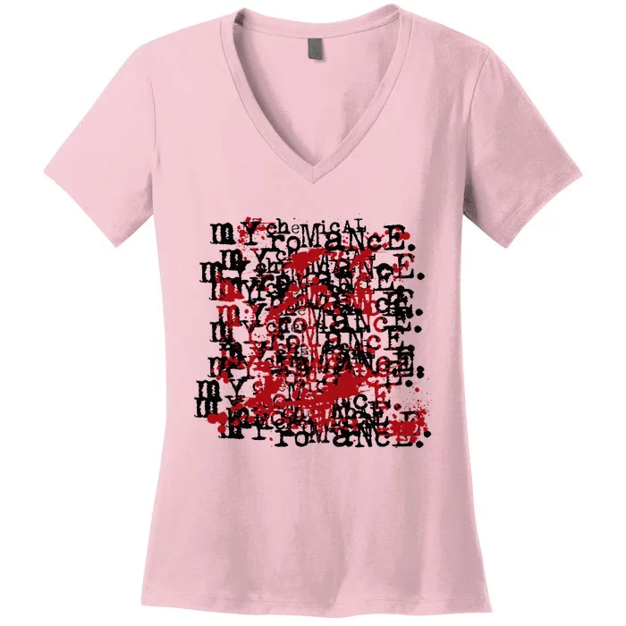 My C.H.E.M.I.Ca.L. .Romance Revenge On Repeat Women's V-Neck T-Shirt