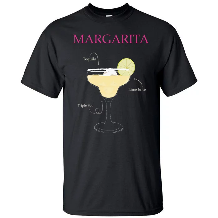 Margarita Cocktail Recipe Tall T-Shirt