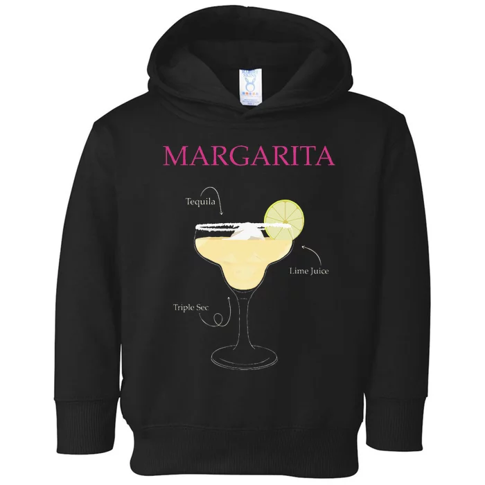 Margarita Cocktail Recipe Toddler Hoodie