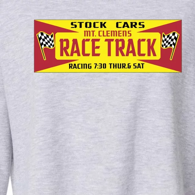 Mt Cle Race Track Gift Cropped Pullover Crew