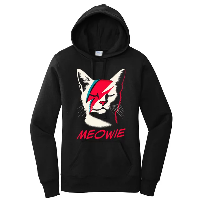 Meowie Cat Rock Music Concert Band Women's Pullover Hoodie