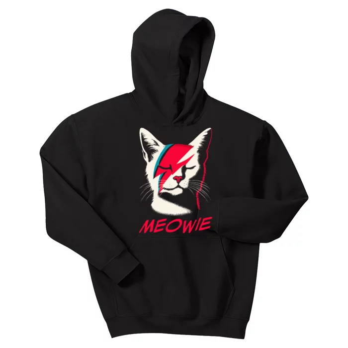 Meowie Cat Rock Music Concert Band Kids Hoodie