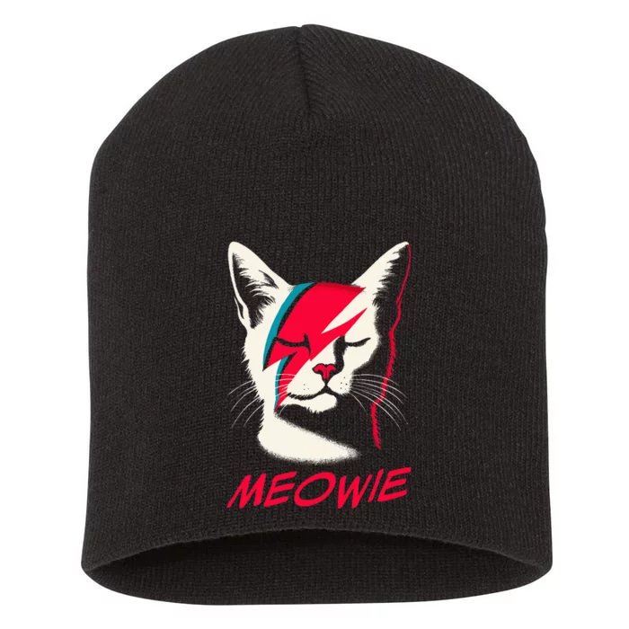 Meowie Cat Rock Music Concert Band Short Acrylic Beanie