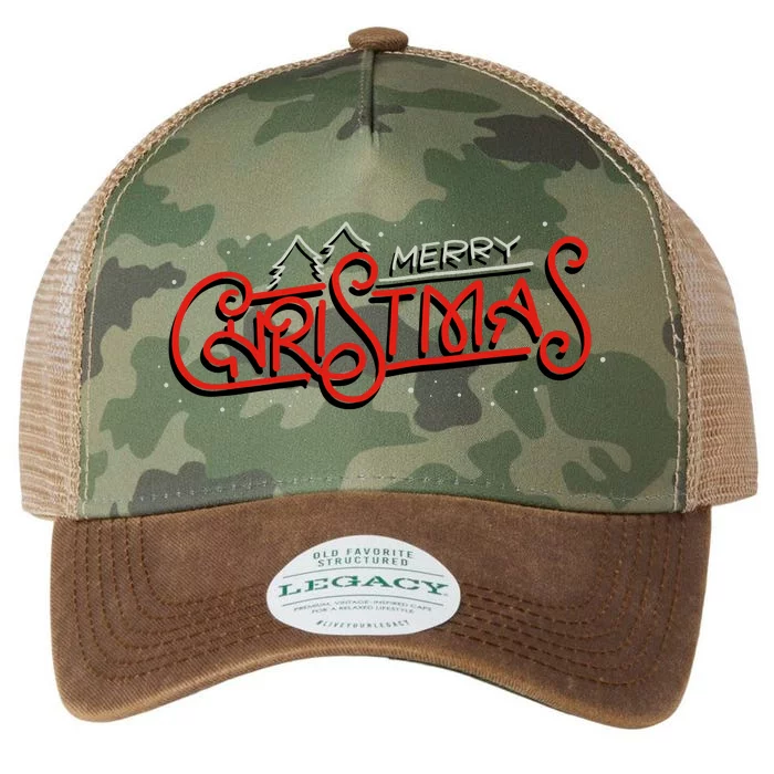 Merry Christmas Retro Legacy Tie Dye Trucker Hat