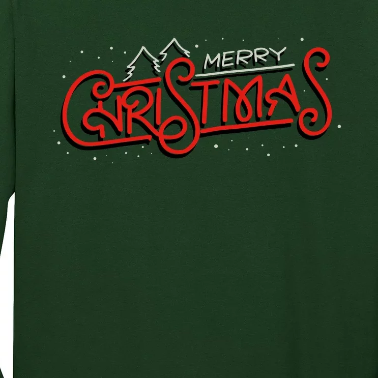 Merry Christmas Retro Long Sleeve Shirt