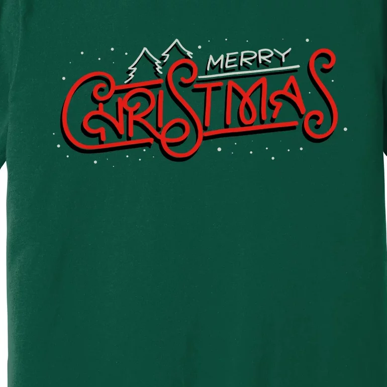 Merry Christmas Retro Premium T-Shirt