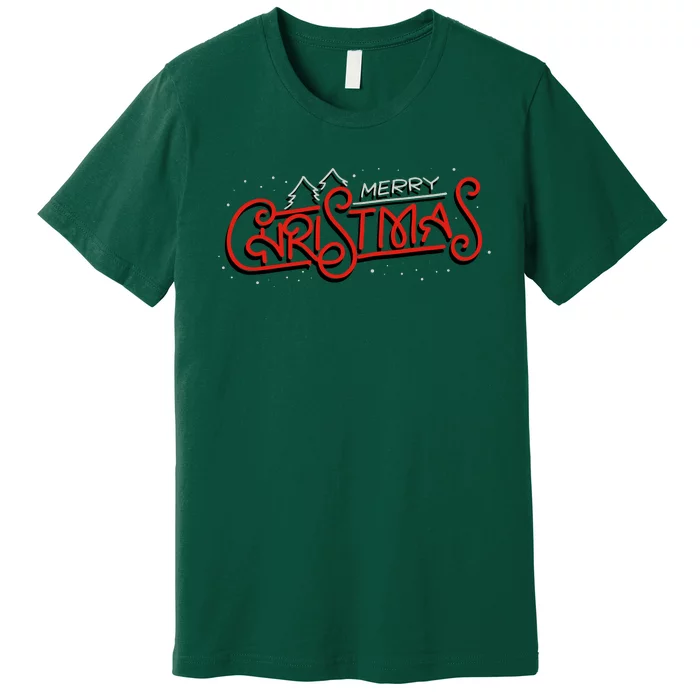 Merry Christmas Retro Premium T-Shirt