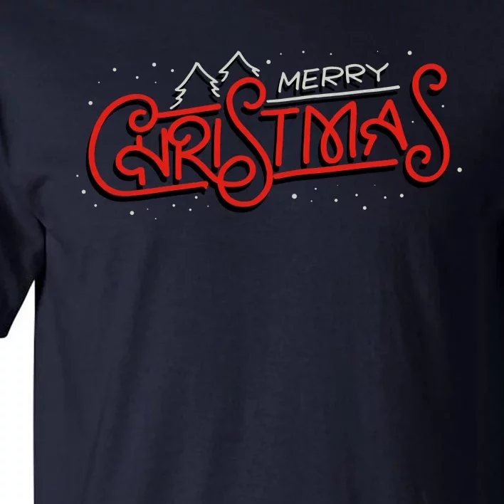 Merry Christmas Retro Tall T-Shirt