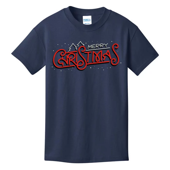 Merry Christmas Retro Kids T-Shirt