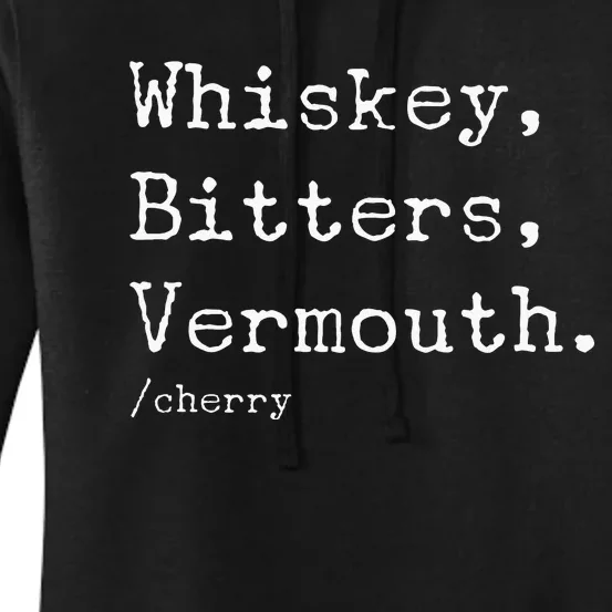 Manhattan Cocktail Recipe Women's Pullover Hoodie