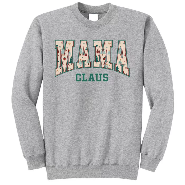 Mama Claus Retro Christmas Tall Sweatshirt