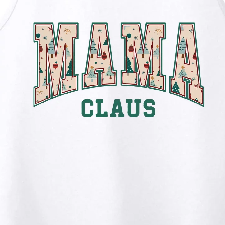 Mama Claus Retro Christmas Performance Tank