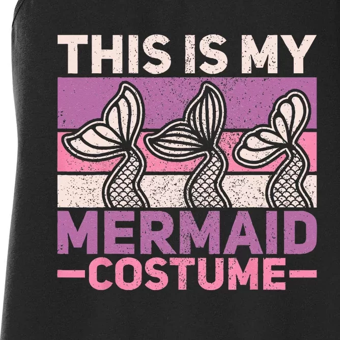 Mermaid Costume Retro Mermaid Outfit  Mermaid Women's Racerback Tank