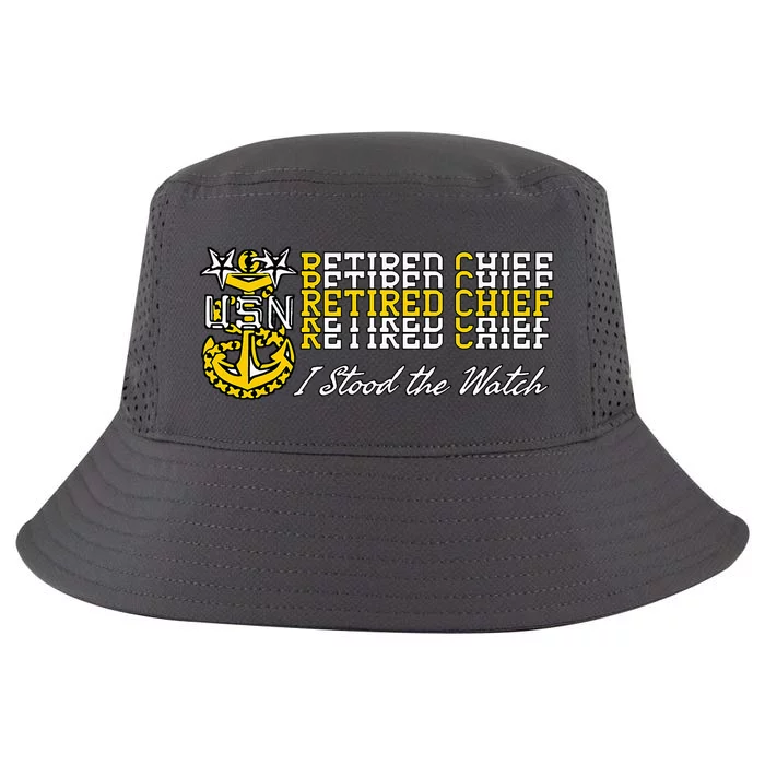 Master Chief Retired I Stood The Watch Cool Comfort Performance Bucket Hat