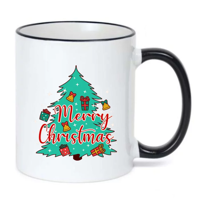 Merry Christmas Retro Christmas Tree Santa Claus Xmas Goodies Groovy Plus Size Black Color Changing Mug