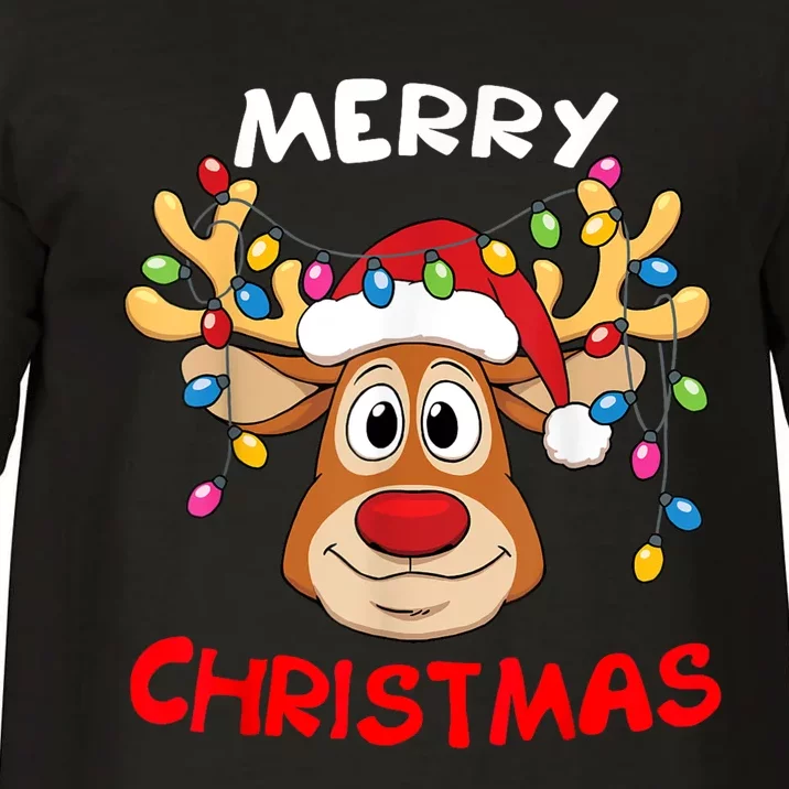 Merry Christmas Reindeer Xmas Family Comfort Colors T-Shirt