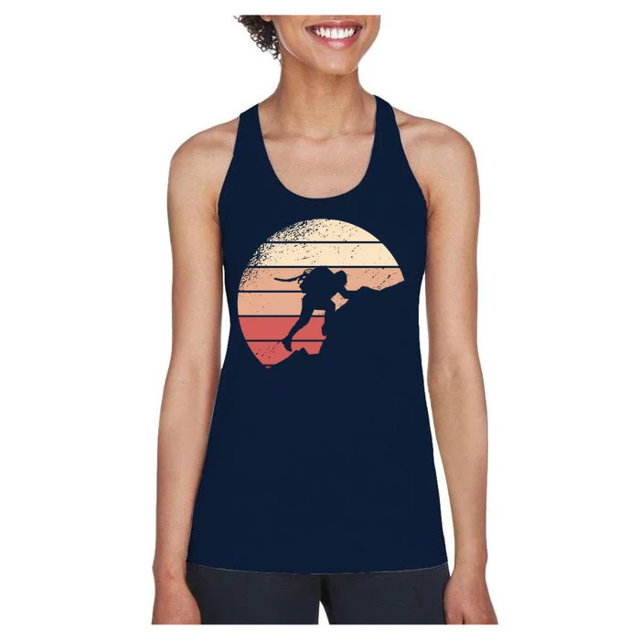 Mountain Climber Retro Sunset Women's Racerback Tank