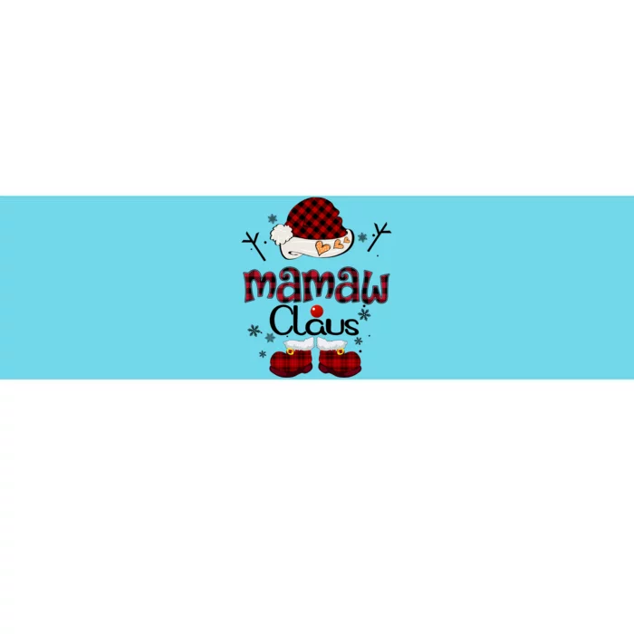 Mamaw Claus Red Plaid Grandma Gift Great Gift Bumper Sticker