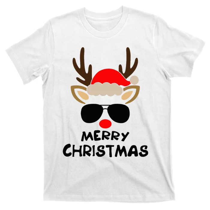 Merry Christmas Reindeer Xmas Family T-Shirt