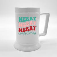 Merry Christmas Retro Fun Holiday Beer Stein