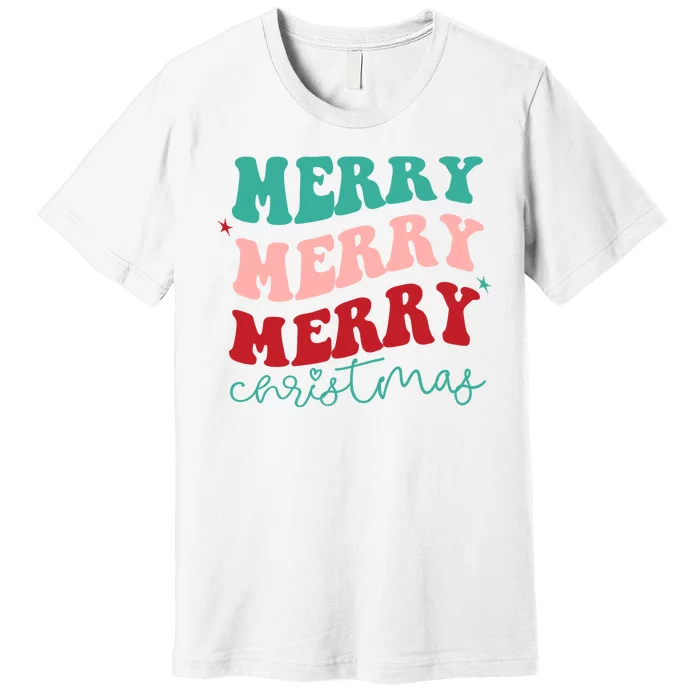 Merry Christmas Retro Fun Holiday Premium T-Shirt