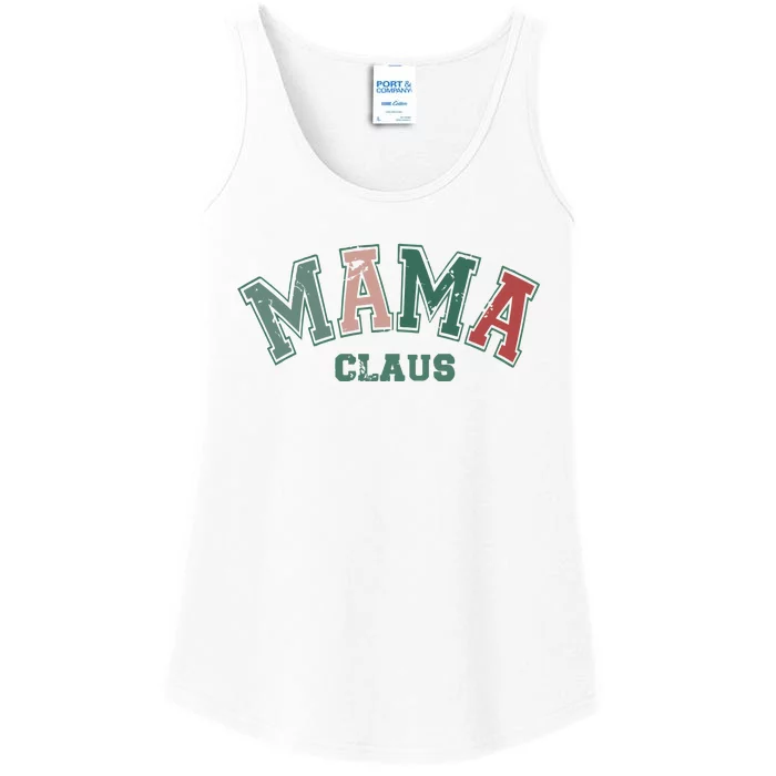 Mama Claus Retro Christmas Ladies Essential Tank