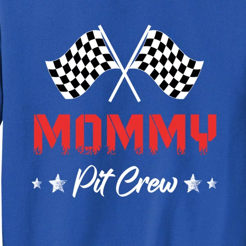 Mom Car Racing Birthday Party Family Matching Mommy Pit Crew Meaningful Gift Sweatshirt