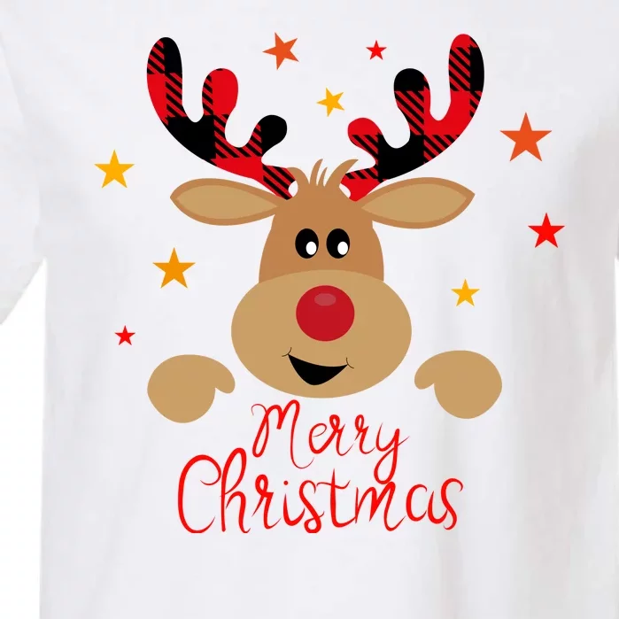 Merry Christmas Reindeer Holiday Cute Garment-Dyed Heavyweight T-Shirt