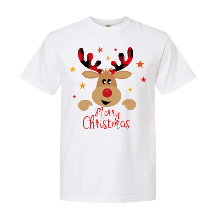 Merry Christmas Reindeer Holiday Cute Garment-Dyed Heavyweight T-Shirt