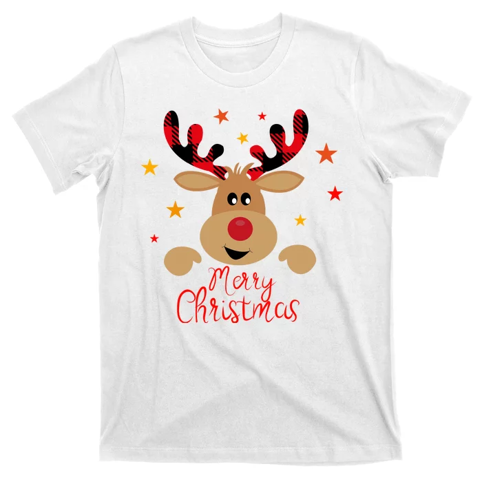 Merry Christmas Reindeer Holiday Cute T-Shirt