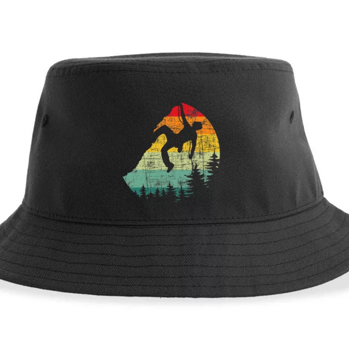 Mountain Climber Rock Climbing Bouldering Sustainable Bucket Hat