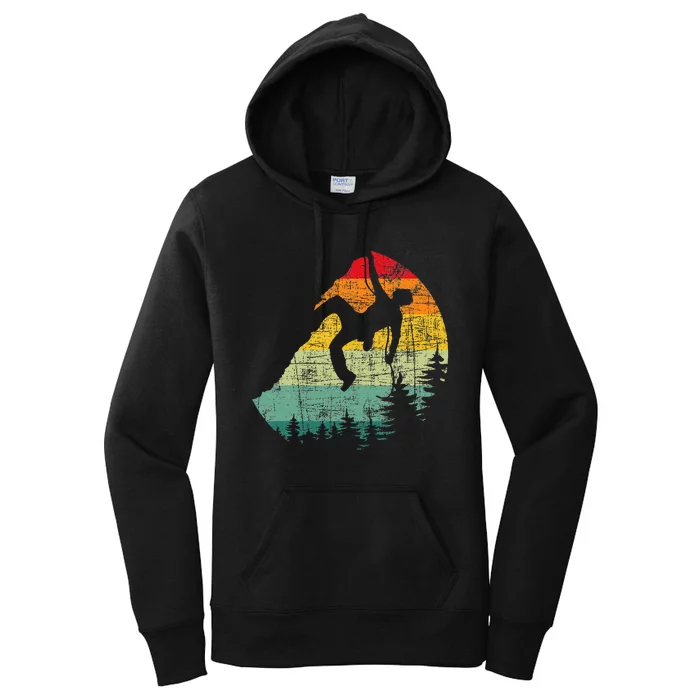 Mountain Climber Rock Climbing Bouldering Women's Pullover Hoodie